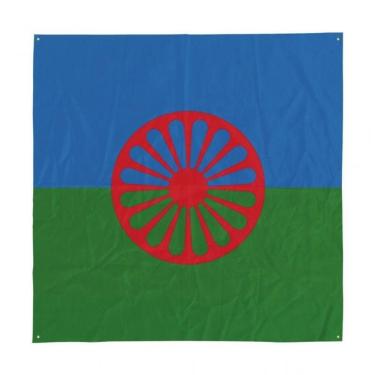 Imagem de Toalha Tarot Cartas Bandeira Cigana Em Tecido 100 X 75 Cm