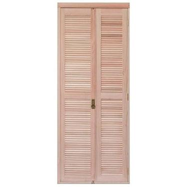 Imagem de Portas Camarão tipo Venezianas em Vertical Sanfona à Direita Rondosul Natural