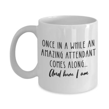 Imagem de Caneca de café atendente, caneca de chá de serviços ao convidado, caneca de café atendente de serviço, presente para atendente, ideia de presente de aniversário de Natal (325 ml)