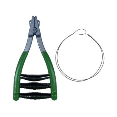 Imagem de kowaku Equipamento de tênis com braçadeira de partida de corda, braçadeira de amarração 3 esportes de mola portátil, ferramenta de amarração durável para, Verde