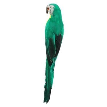Imagem de Balacoo 1 Unidade papagaio de simulação ornamento de pássaro artificial pássaro decorativo jardim decoração de casa decoração verde pata enfeite de quintal pássaro espumante