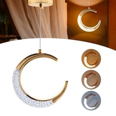 Imagem de Luminária Pendente Led Lua Crescente Minguante Cristal 8115