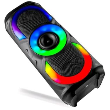 Imagem de Caixa De Som Torre Amplificada Bluetooth LED RGB Sem Fio TWS FM USB Recarregável 50W