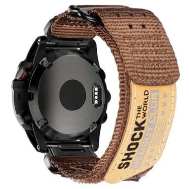 Imagem de Pulseira de relógio de nylon macio de 22 mm para Garmin Fenix 8 de 47 mm, Fenix 7/7 Pro, Fenix 5/5 Plus/6/6 Pro, Instinct/2/3 de 45 mm, Forerunner 935/945/965