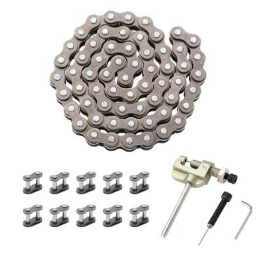 Imagem de KAMIER 25H 62 Links Disjuntor de corrente para 70cc 90cc 110cc 125cc TaoTao ATA Kazuma Falcon Coolster Mountopz Lifan Vitacci Ice Bear Sunl Chinês ATV 4 rodas Quad Go Kart Pit Dirt Bike Parts