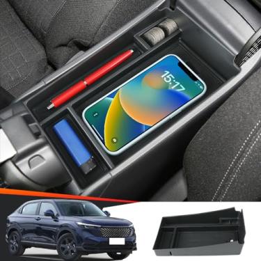 Imagem de LUNQIN Bandeja organizadora de console central de carro para Honda HR-V HRV 2023 2024 2025 LX Sport EX-L Acessórios interiores automotivos assento dianteiro caixa de apoio de braço médio bolsa de
