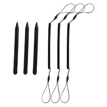 Imagem de Element 115 Pacote com 3 canetas Stylus de substituição para tablet Boogie Board LCD, pacote com 3 cordas de bobina elástica para prender canetas ao quadro (bloco de desenho não incluído)