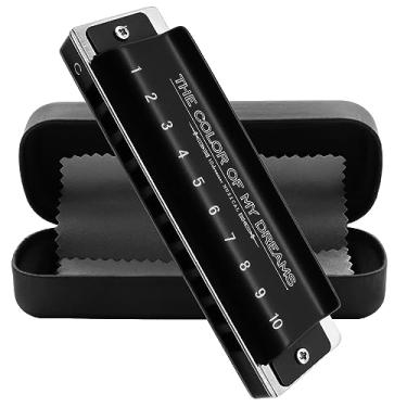 Imagem de Harmônica boca órgão blues gaita chave de harpa diatônica armonica 10 furos 20 tons profissional avançado instrumento musical para crianças e adultos