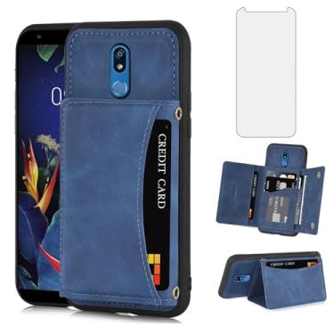 Imagem de Asuwish Capa de telefone para LG K40/K12 Plus/X4 2019/Solo LTE/Xpression Plus 2/Harmony 3 capa carteira com protetor de tela de vidro temperado e suporte para cartão celular LGK40 K 40 40K L423DL