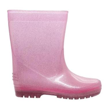 Imagem de Bota Galocha Infantil Feminina Luelua Com Meia 4090-807 Rosa