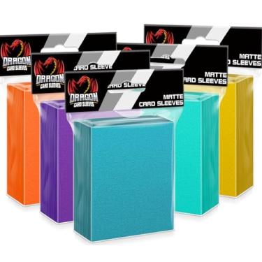 Imagem de 500 capas de cartas Toploaders para cartas colecionáveis, 5 cores macias para cartões de beisebol para cartões padrão, adequado para MTG, cartão de futebol, cartões esportivos, cartas de jogo