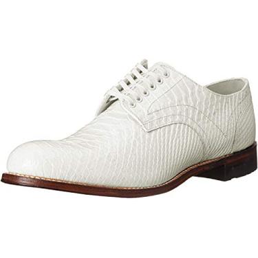 Imagem de Stacy Adams Sapato Oxford masculino Madison liso, Branco - 055, 12
