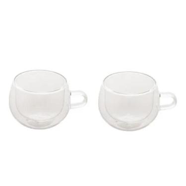 Imagem de Conjunto 2 Xícaras Para Café E Chá 240Ml Borossilicato - Lyor