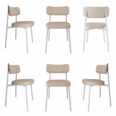 Imagem de Cadeira Alloa Fixa com 4 Pés 50 X 44,7 X 83,8 Cm com 6 Unidades - Meta