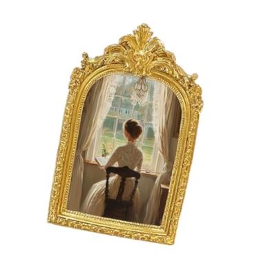 Imagem de UxicRuya Porta-retratos Europeu, Porta-retratos Criativo para Decoração de Casa, Porta-retratos para Sala de Estar, Quarto, Corredor, Mesa, Presente de Dia Das, 6 polegadas