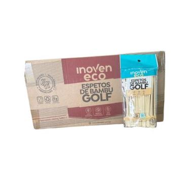 Imagem de 5000 un espetos bambu golf 15 cm petiscos gourmet decorativo - INOVEN 
