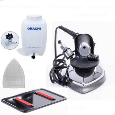 Imagem de Ferro A Vapor Passar Roupas Industrial Okachi 220V + Sapata, 220V, Pre