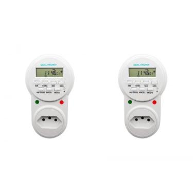 Imagem de Kit C/2 - Timer Digital Qualitronix Bivolt Qtd01, Bivolt