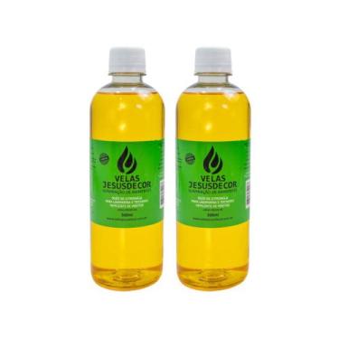 Imagem de 2 Fluídos Citronela 500ml Vela Lamparina Para Cozinha Quarto Sala - Ve