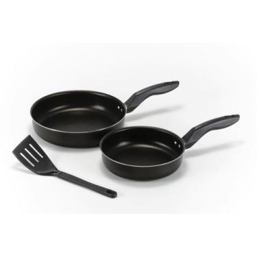 Imagem de Jogo Conjunto Kit 2 Frigideiras Antiaderente Grande Multiuso para sua 