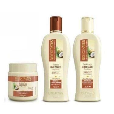 Imagem de Kit Bio Extratus Óleo de Coco (Shampoo+Condicionador+Banho de Creme 25