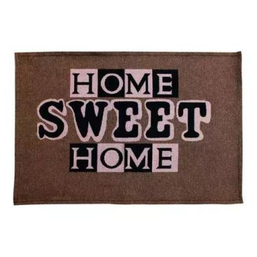 Imagem de Capacho Porta Home Sweet Home Antiderrapante - COMERCIAL TEXTIL