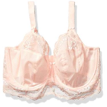 Imagem de Elomi Bralette feminino Charley: estilo longline moderno com decote profundo renda elástica tamanhos do Reino Unido E-HH EUA tamanhos DDD-L, Balé, rosa, 36HH