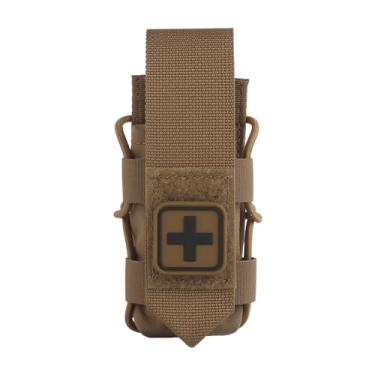 Imagem de Bolsa de kit de torniquete, bolsa micro compacta MED MOLLE kit de trauma, suporte TQ de implantação rápida, bolsa de primeiros socorros