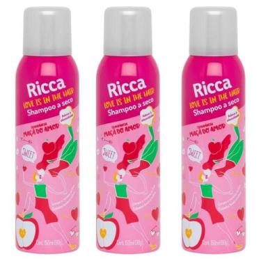 Imagem de Shampoo A Seco Belliz Ricca Maça do Amor C/3 150ml - BELLIZ COMPANY