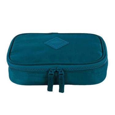 Imagem de Estojo Escolar Box Especial Crinkle Sestini, Petróleo