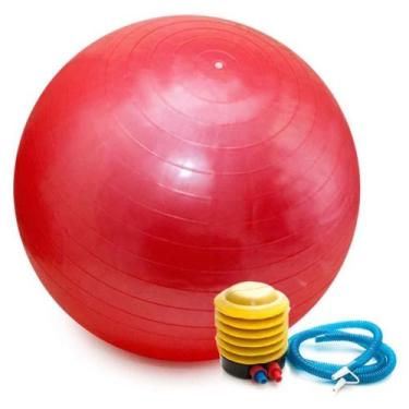 Imagem de Bola Suiça Pilates Yoga Abdominal Fitness Alongamento Ginástica 65cm -