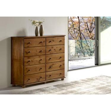 Imagem de COMODA MADEIRA MACICA 10 GAVETAS MARCA TORNADO SAO JOSE  Ref: 045 - To