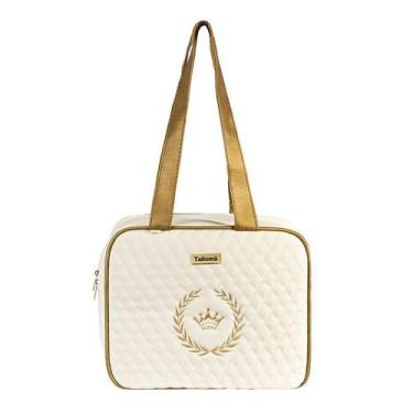Imagem de Bolsa Maternidade Puppi Coroa Palha e Dourado P - Talismã