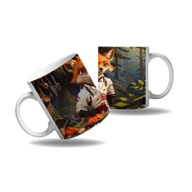 Imagem de Caneca Presente Raposa Cozinheira Chefes Cozinha Profissão 1 - Enjoy S