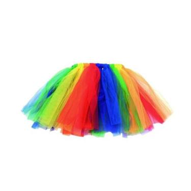 Imagem de Saia Tule Colorida Adulto Tam Único - 01 Unidade - Cromus -
