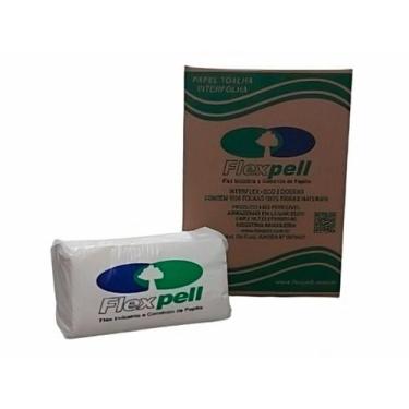 Imagem de Papel Toalha Descartável Eco Interfolha Flexpell 02 Dobras 100% Fibras