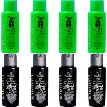 Imagem de Kit 4 Gel Detonador com 21 Ervas 200g + 4 Gel Cartilagem de Tubarão 20