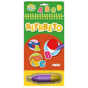Imagem de Livro de Colorir  Aqua Book Alfabeto com Pincel - Magic Grupo