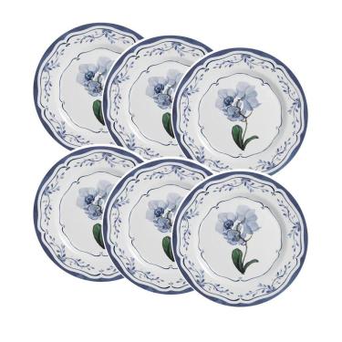Imagem de Conjunto de 6 Pratos Sobremesa de Cerâmica Valência 21cm - Alleanza