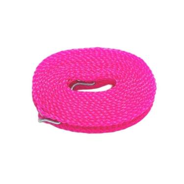 Imagem de Varal Portátil Em Rolo Acampamento Viagem 10 M Rosa