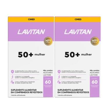 Imagem de Kit 2x Vitamina Lavitan 50+ Mulher 60 Comprimidos - CIMED