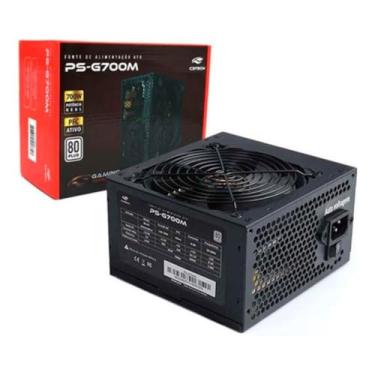 Imagem de Fonte Atx Gaming 700w Real 80plus Pfc Ativo Bivolt C3tech Nf