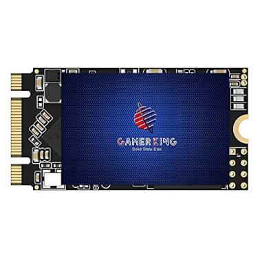 Imagem de GAMERKING M.2 2242 SSD 256 GB 3D NAND TLC SATA III 6 Gb/s, unidade de estado sólido interna - compatível com computador de mesa, laptop (2242 256 GB)