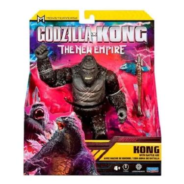 Imagem de Godzilla Vs Kong Novo Império – Boneco Articulado 15 Cm  Kong Com Machado batalha  – Sunny