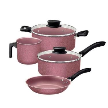 Imagem de Jogo De Panelas Tramontina Linz 4 Peças Em Aluminio Antiaderente Starf