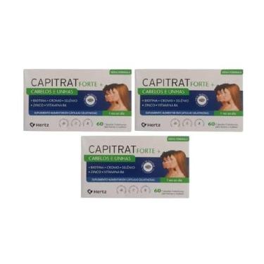 Imagem de Kit 3 Capitrat Nutrição Capilar 60 Capsulas - Hertz - Kley Hertz