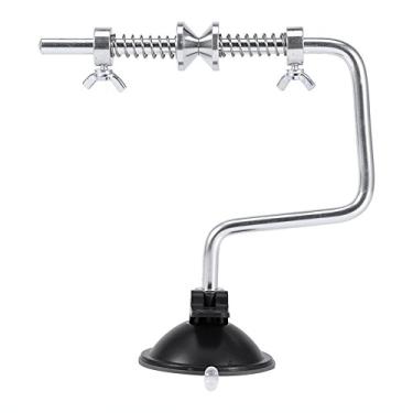 Imagem de Portátil pesca linha carretel spooler de alta qualidade estável Combater Winder spooling estação acessório para entusiastas da pesca suave prata 15cm