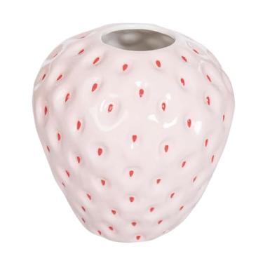 Imagem de Conjunto de 2 vasos de flores decorativos Transpac para plantas de cerâmica 21 x 21 cm x 21 cm