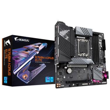 Imagem de Placa Mãe Gigabyte Para Intel 1700 B760m Aorus Elite 4x Ddr5