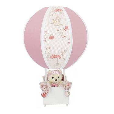 Imagem de Abajur Balãozinho Ursa Jardim Rosê